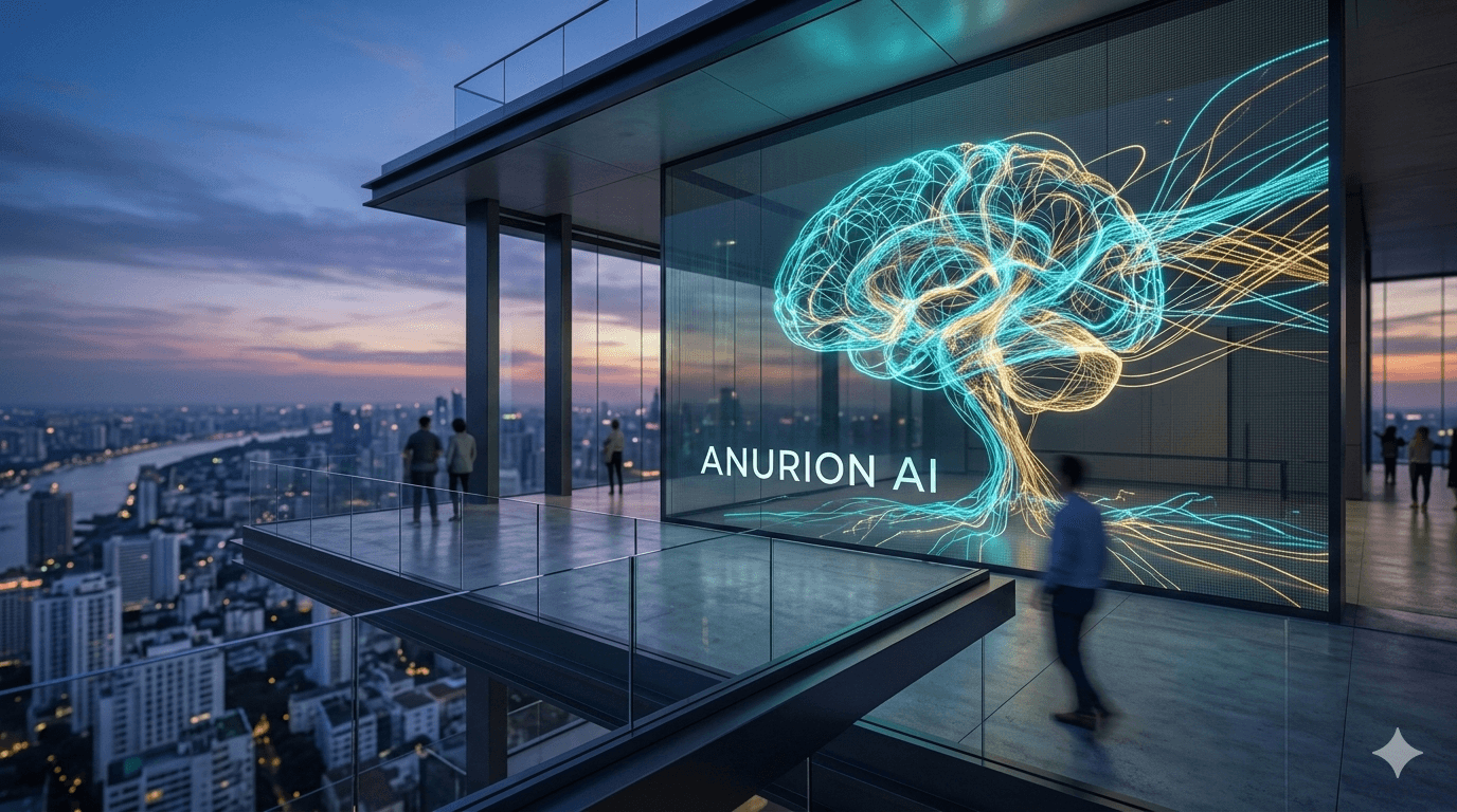 Abstract AI visualization representing ideas becoming products